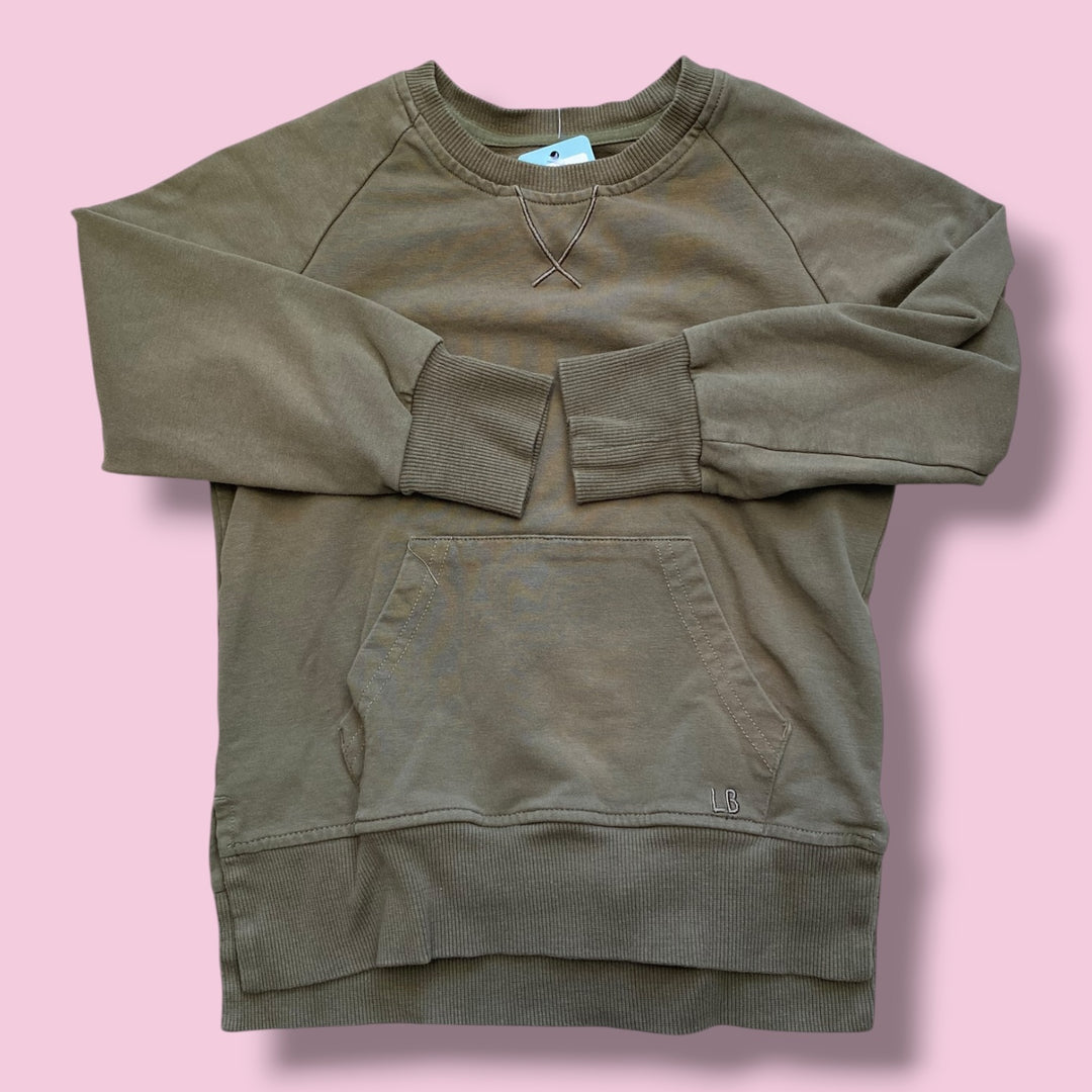 green Little Bipsy sweatshirt, 3/4y