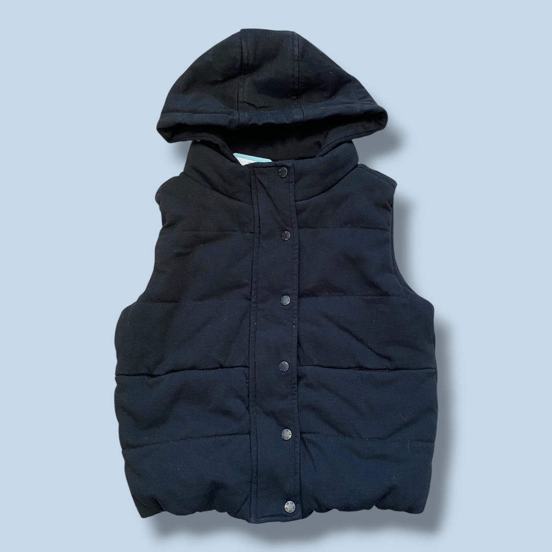 black Little Bipsy padded vest, 3/4y