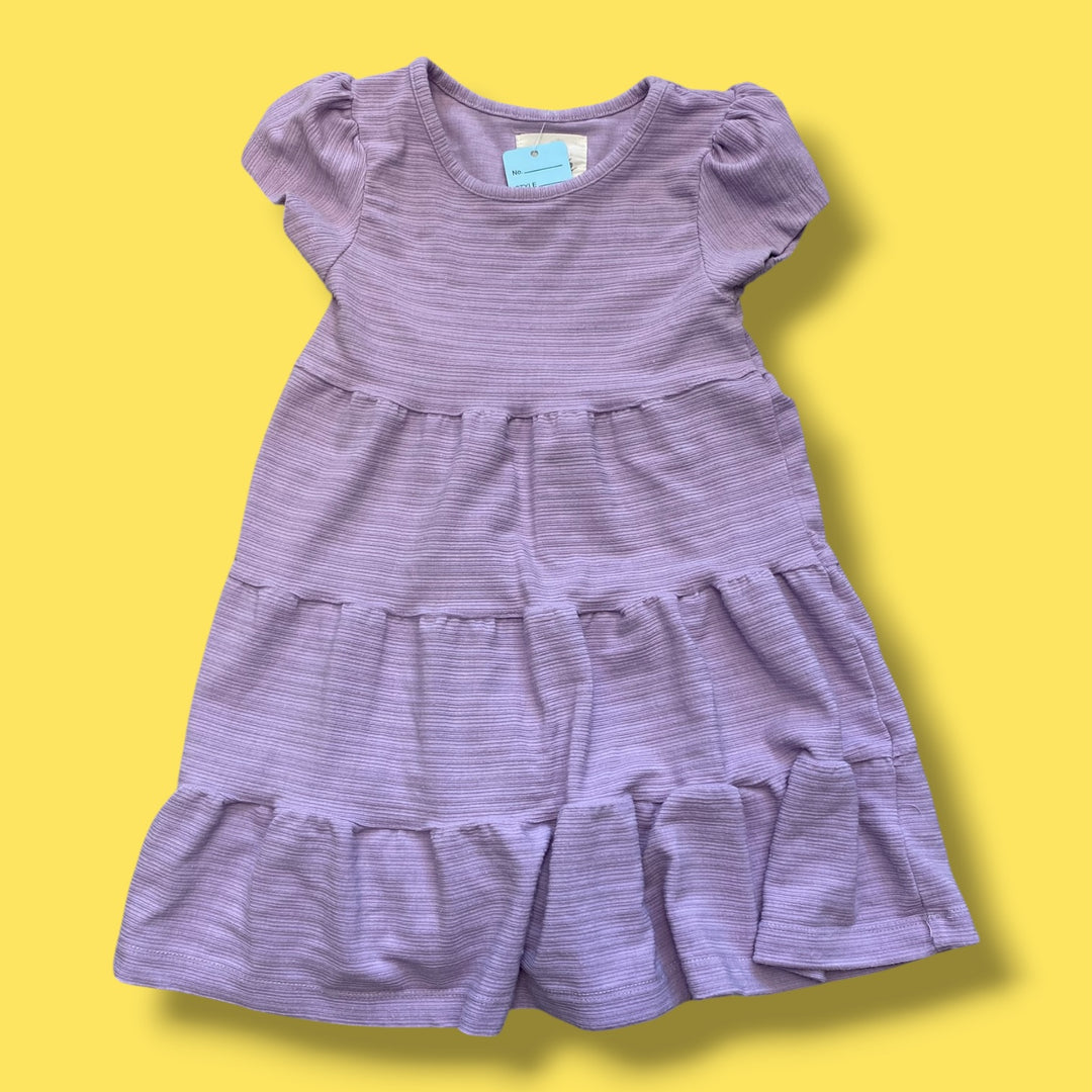 purple Vignette tiered dress, 2y