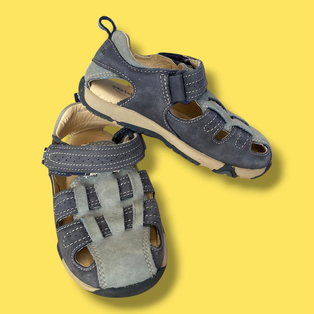 blue stride rite sandals, 7.0-8.0