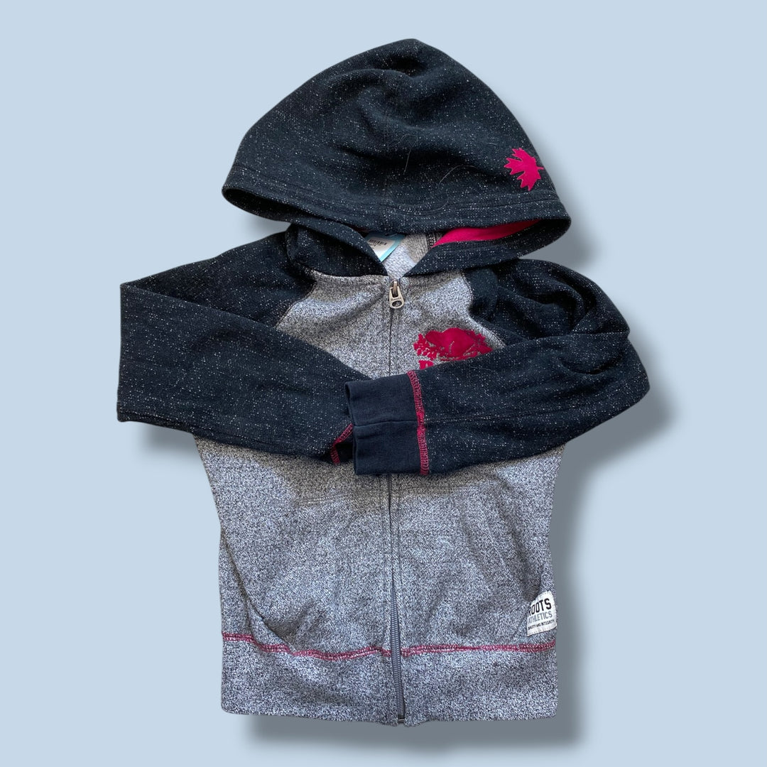 grey Roots zip hoodie, 5/6y