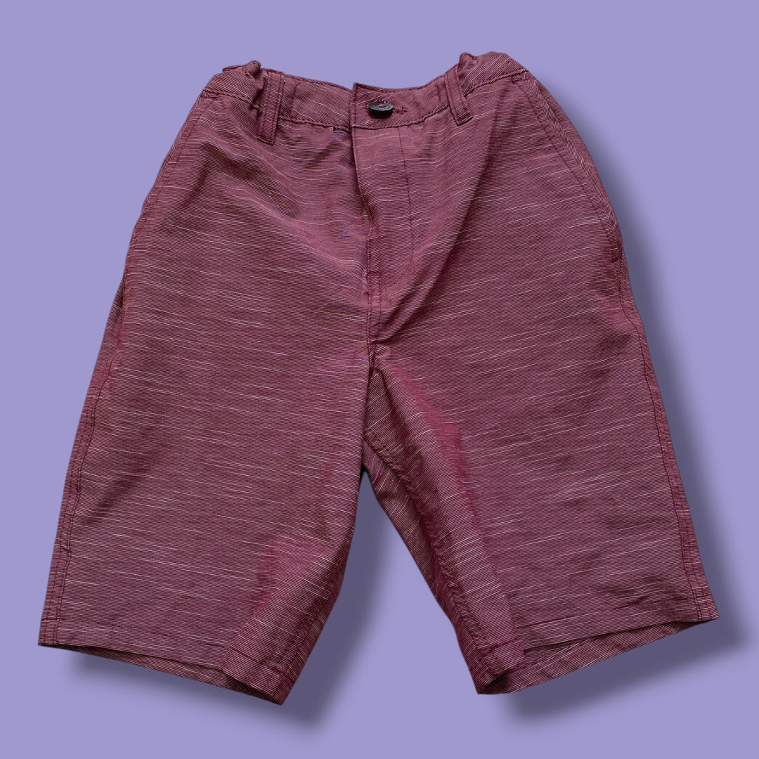 burgundy arsenic shorts, 11-12Y