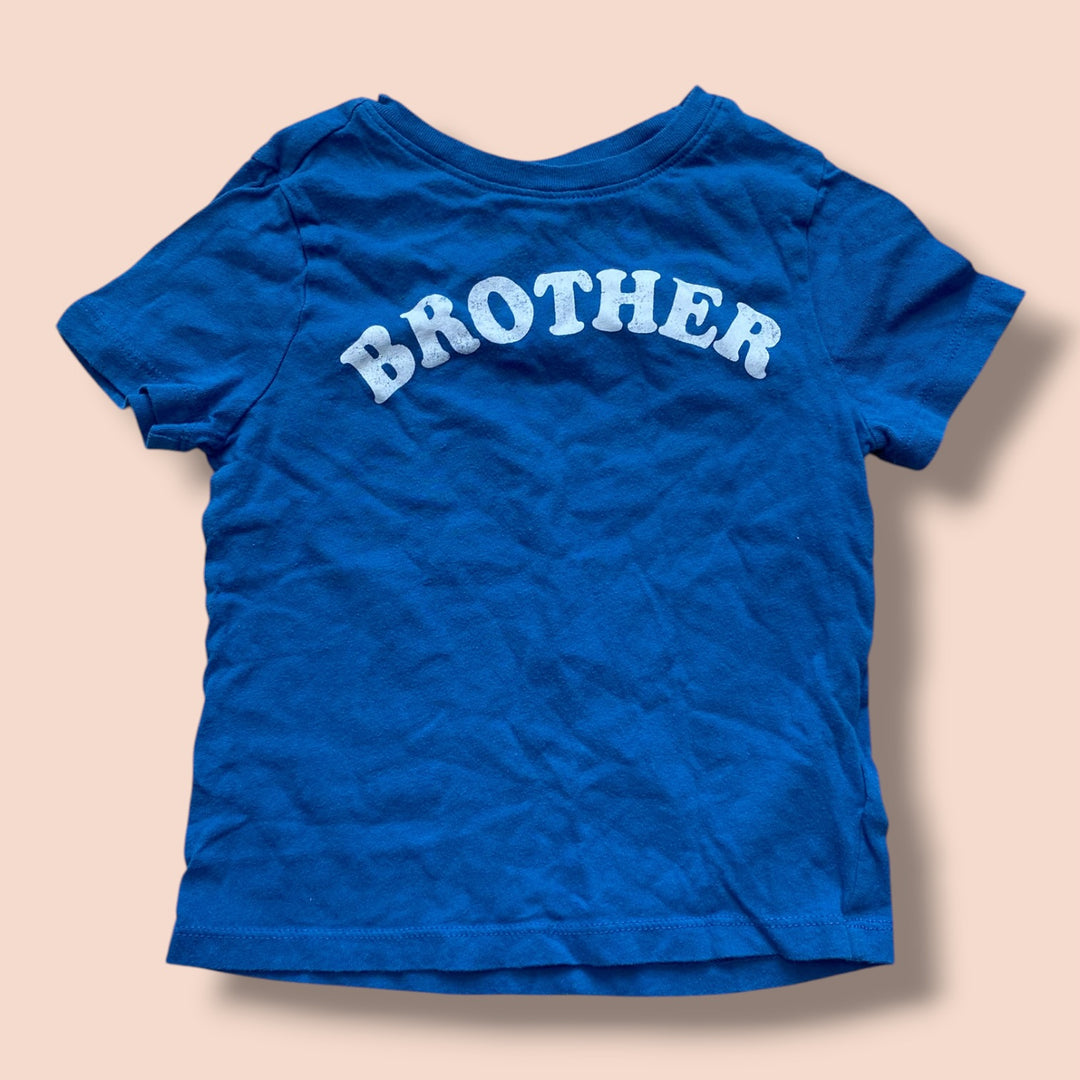 blue Old Navy big brother tee, 4T