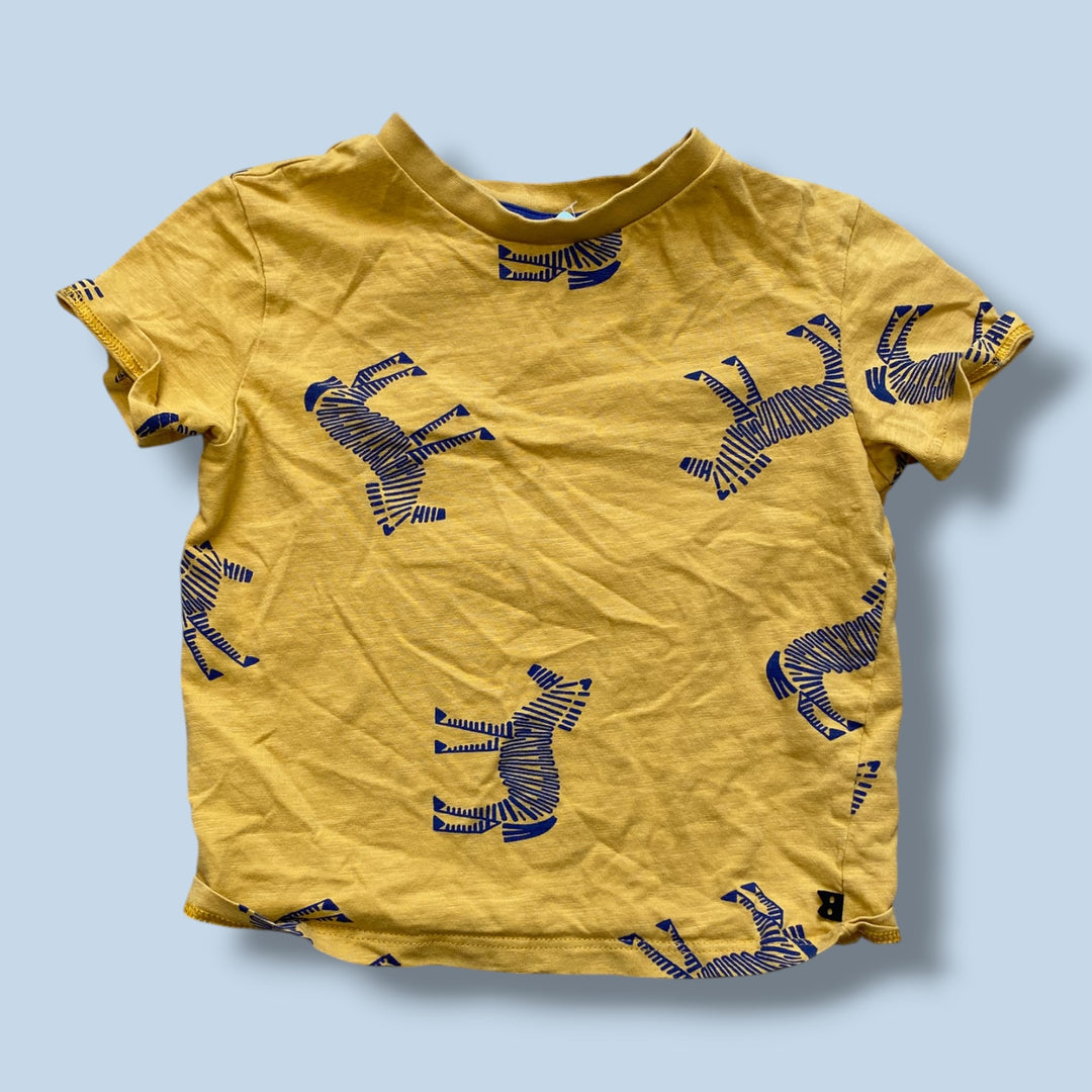 yellow okaidi tee, 4T