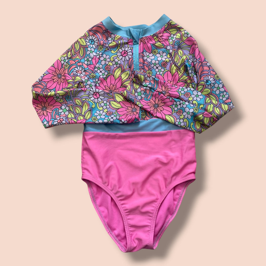 pink george swimsuit, 6y