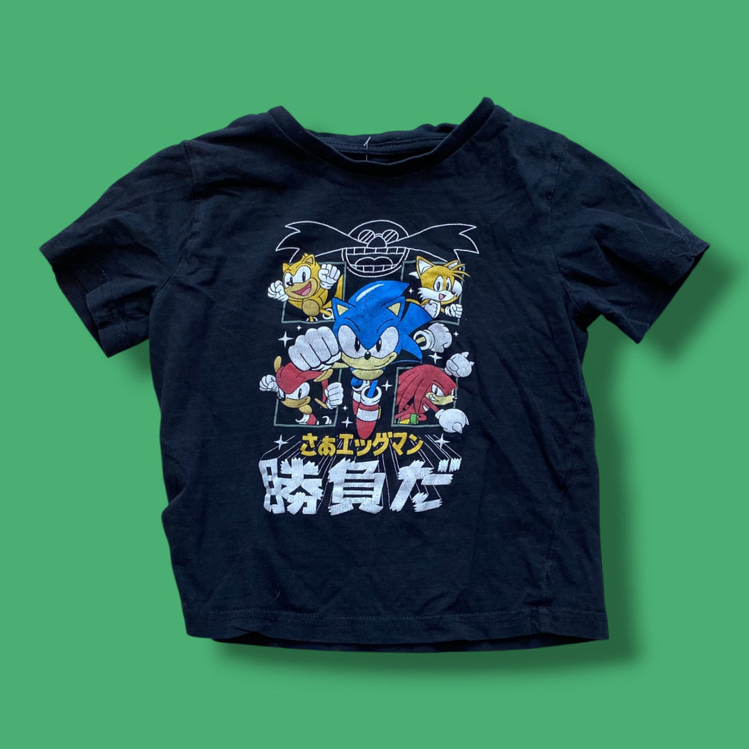 Black Sonic t-shirt , 3y