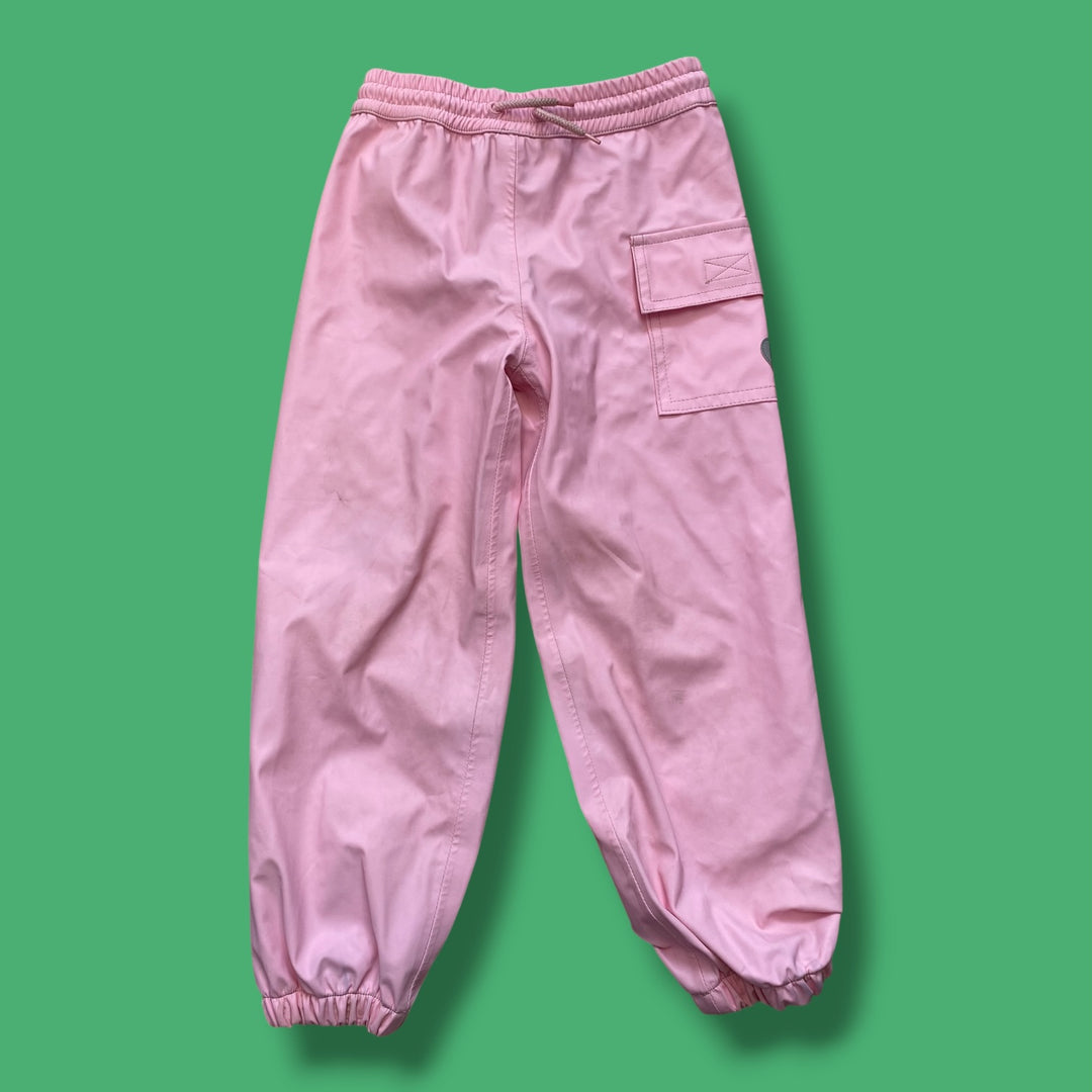pink hatley splash pant, 5Y