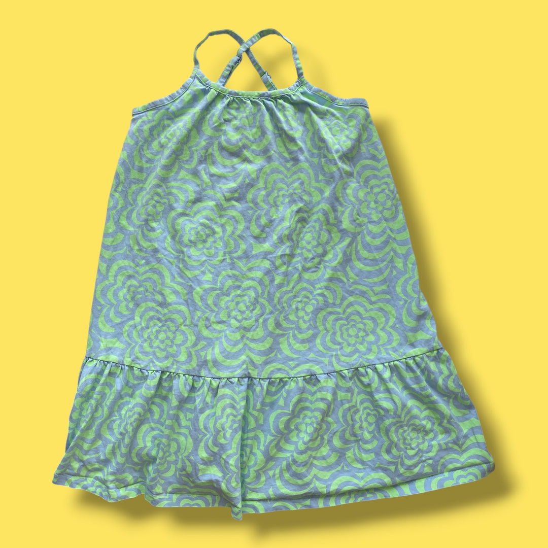 blue Gap flower dress, 10Y