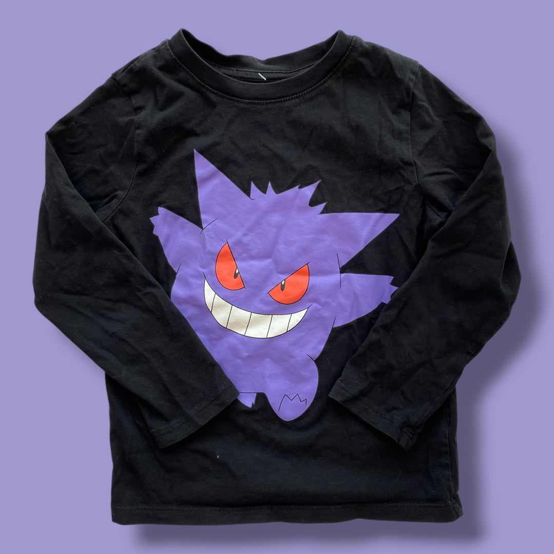 black H&amp;M pokemon shirt, 5/6y