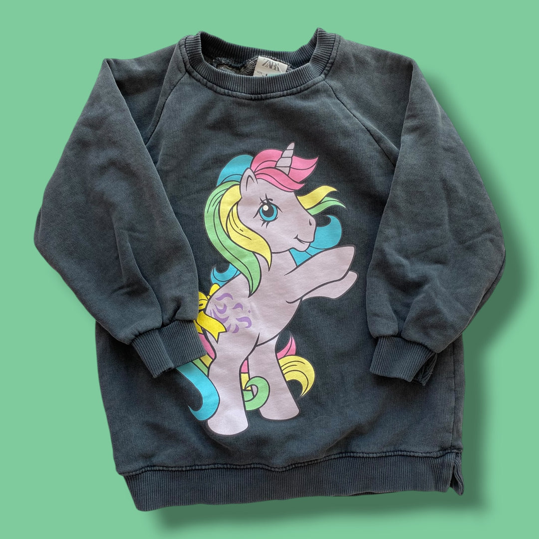 4y Zara my little pony sweatshirt, grey