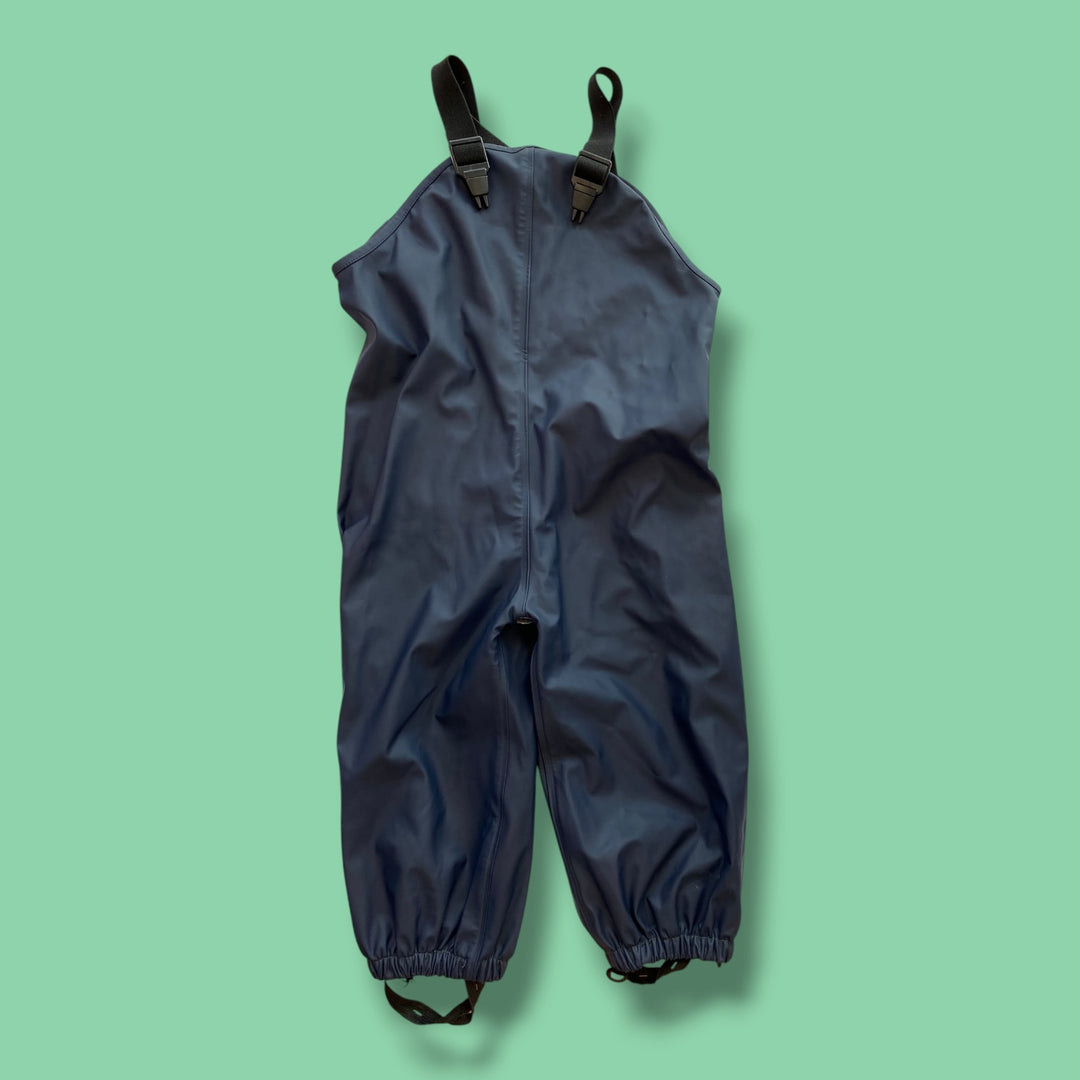 18-24m  playtech rain pants fit large, blue