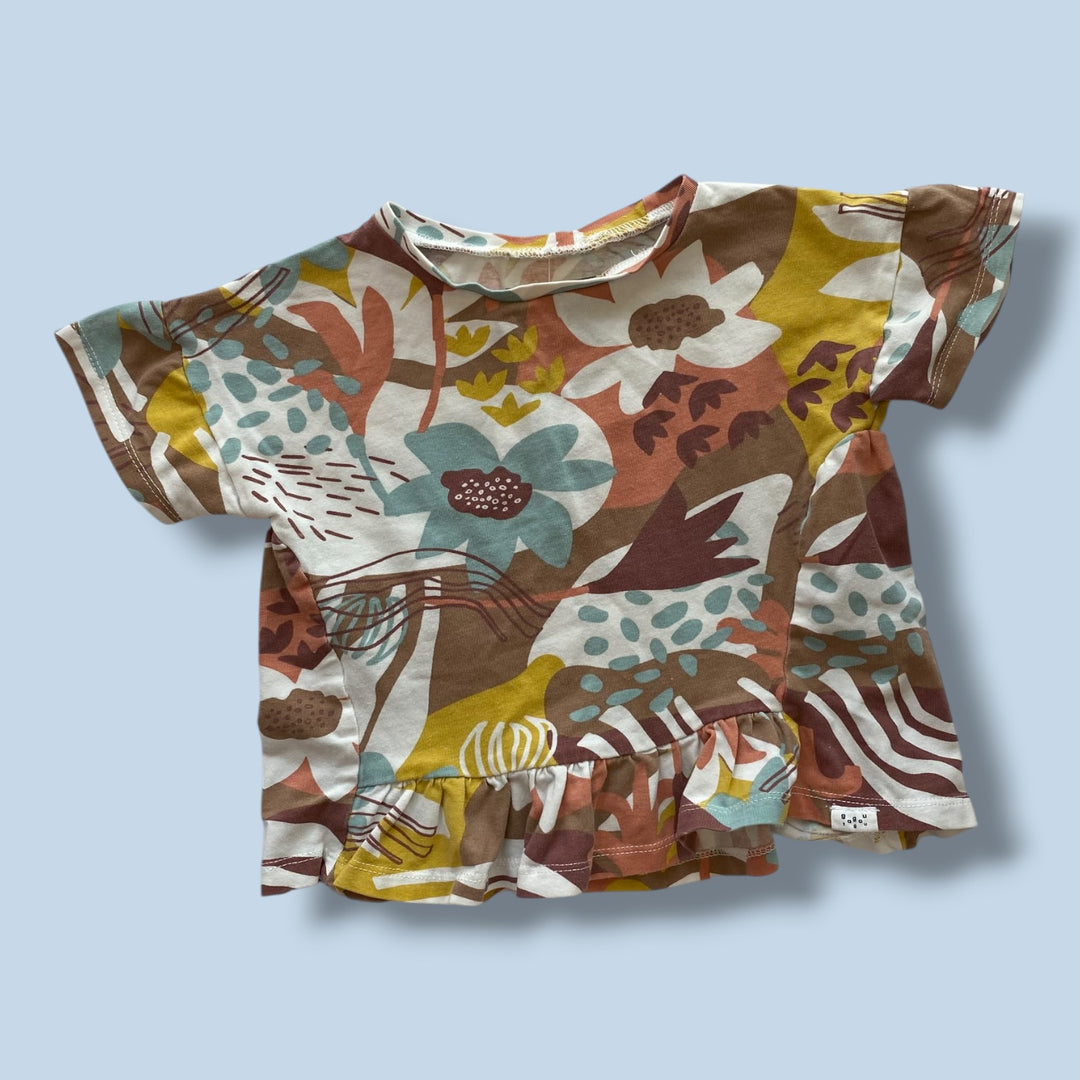 brown gagou tagou tunic top, 18-24m