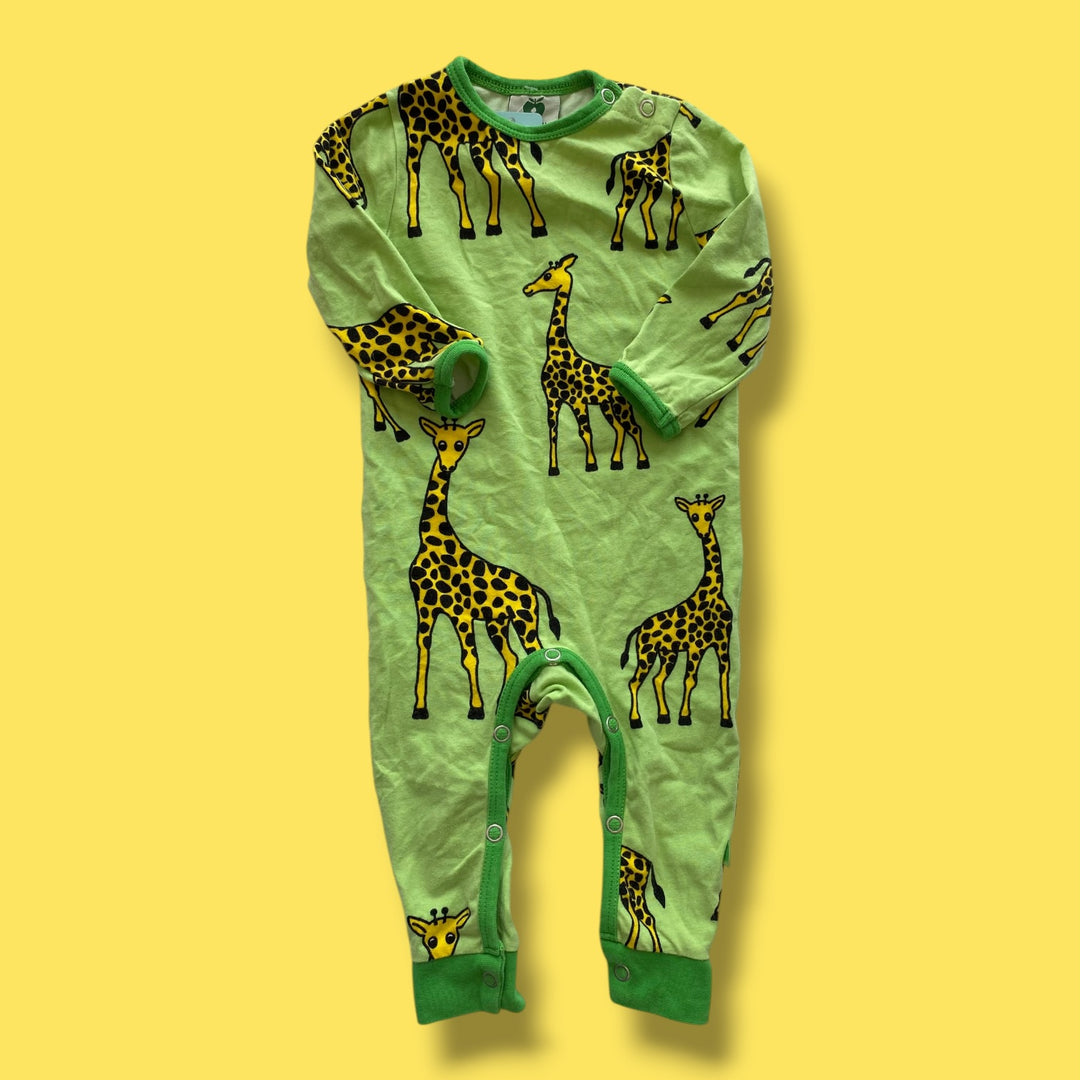 green Smafolk romper, 6-12m