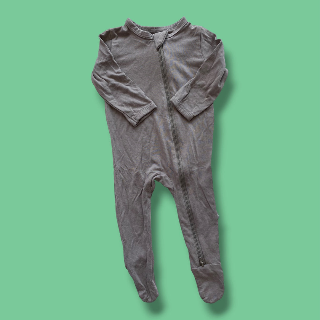 grey kyte romper, 3-6m