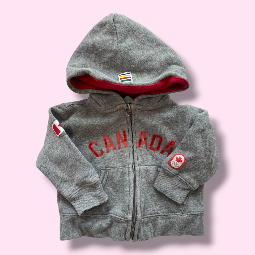 Grey hbc zip, 0-3m
