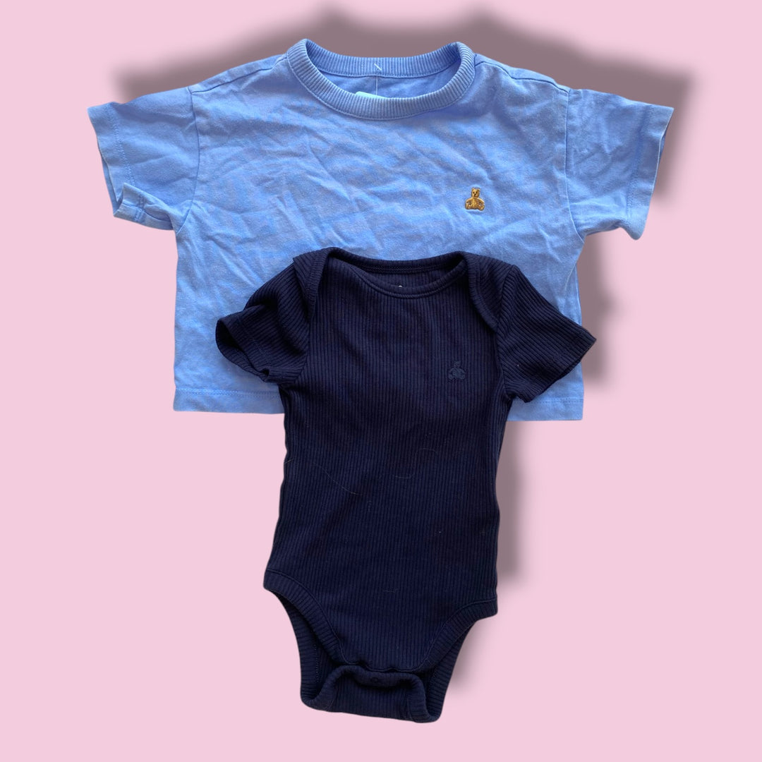 blue gap 2 piece set, 6-12m