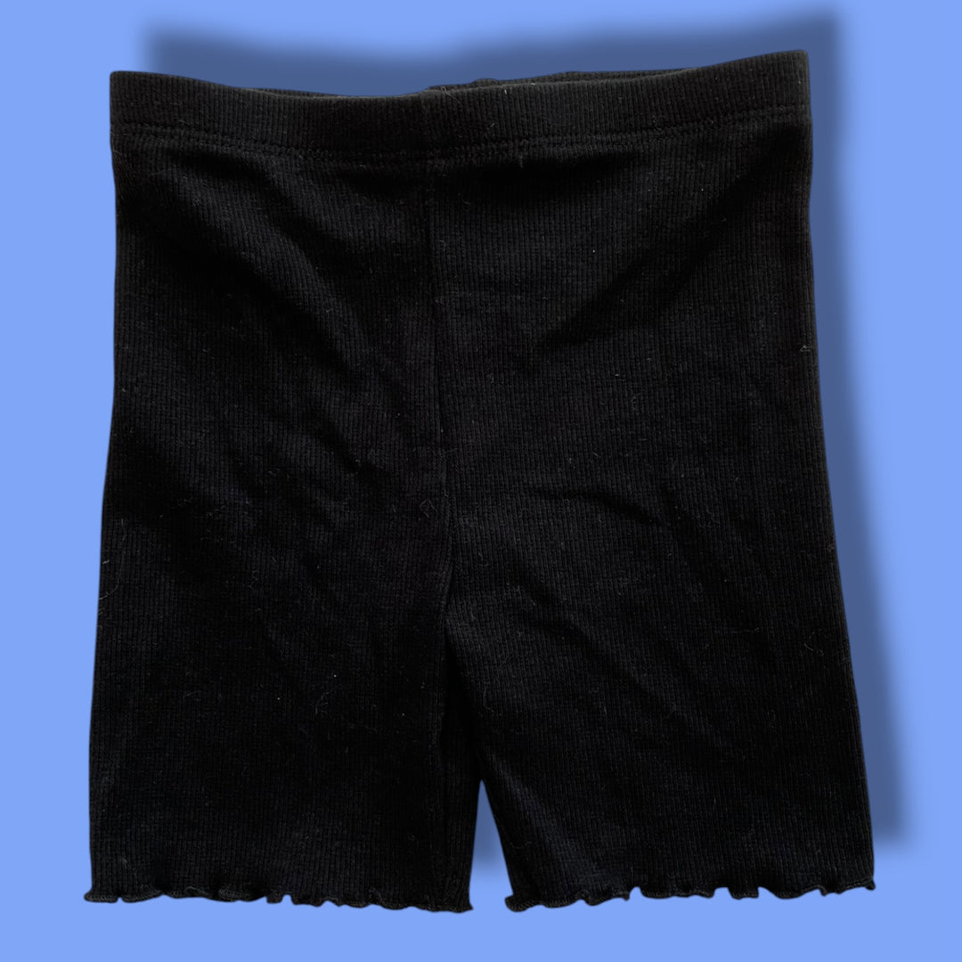 black garanimals ribbed shorts, 4Y