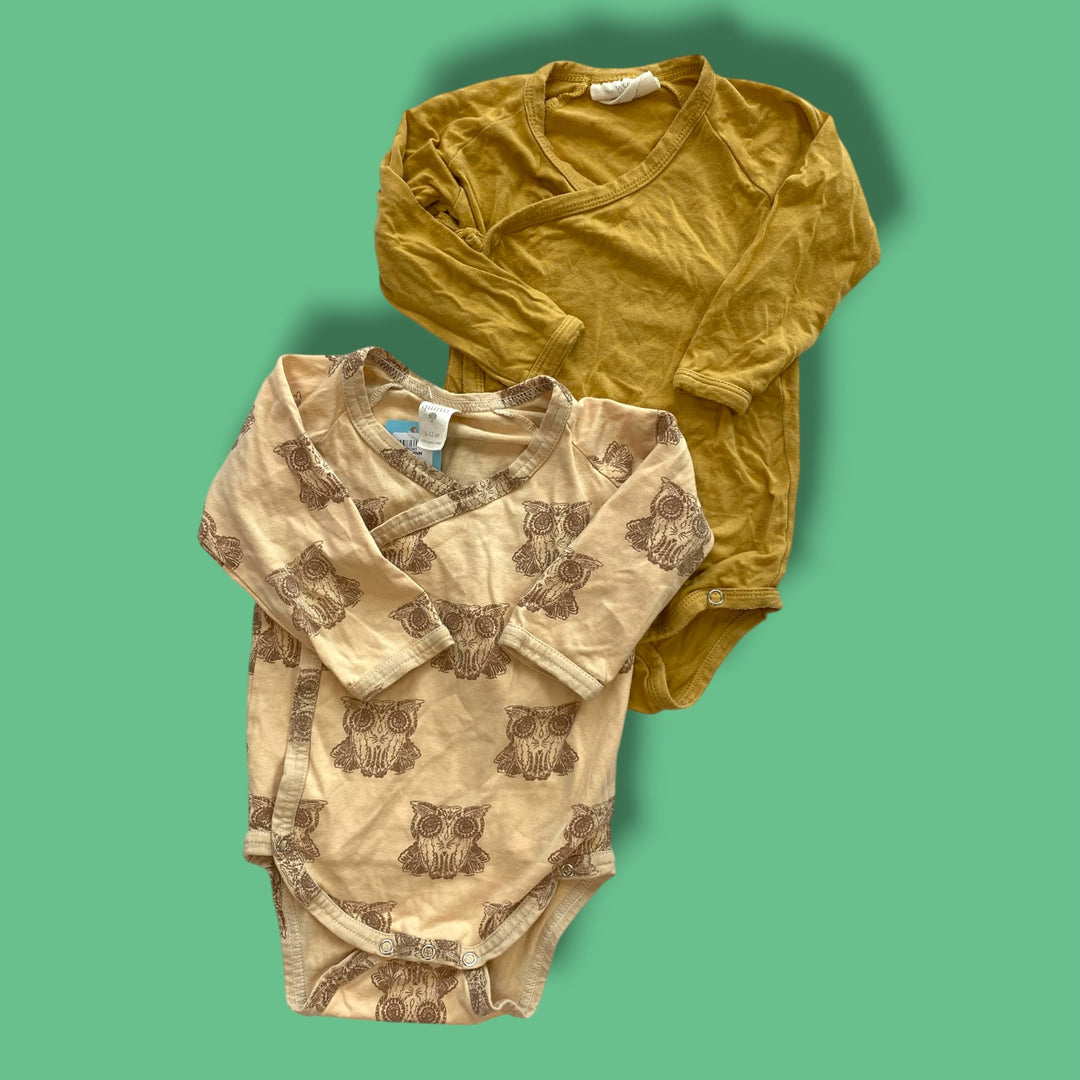 yellow Kate Quinn bodysuit set, 6-12m