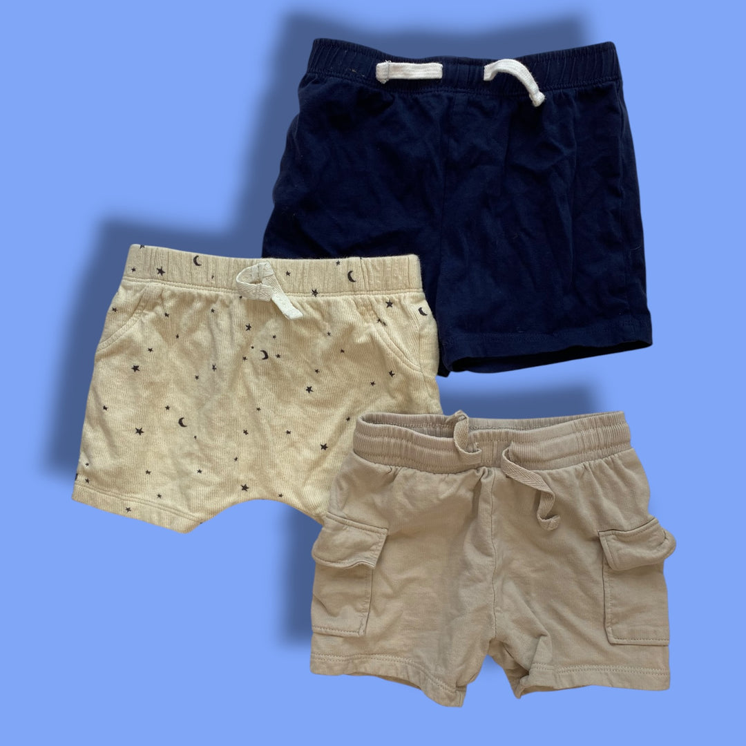 blue  mixed brands set of shorts, 12m