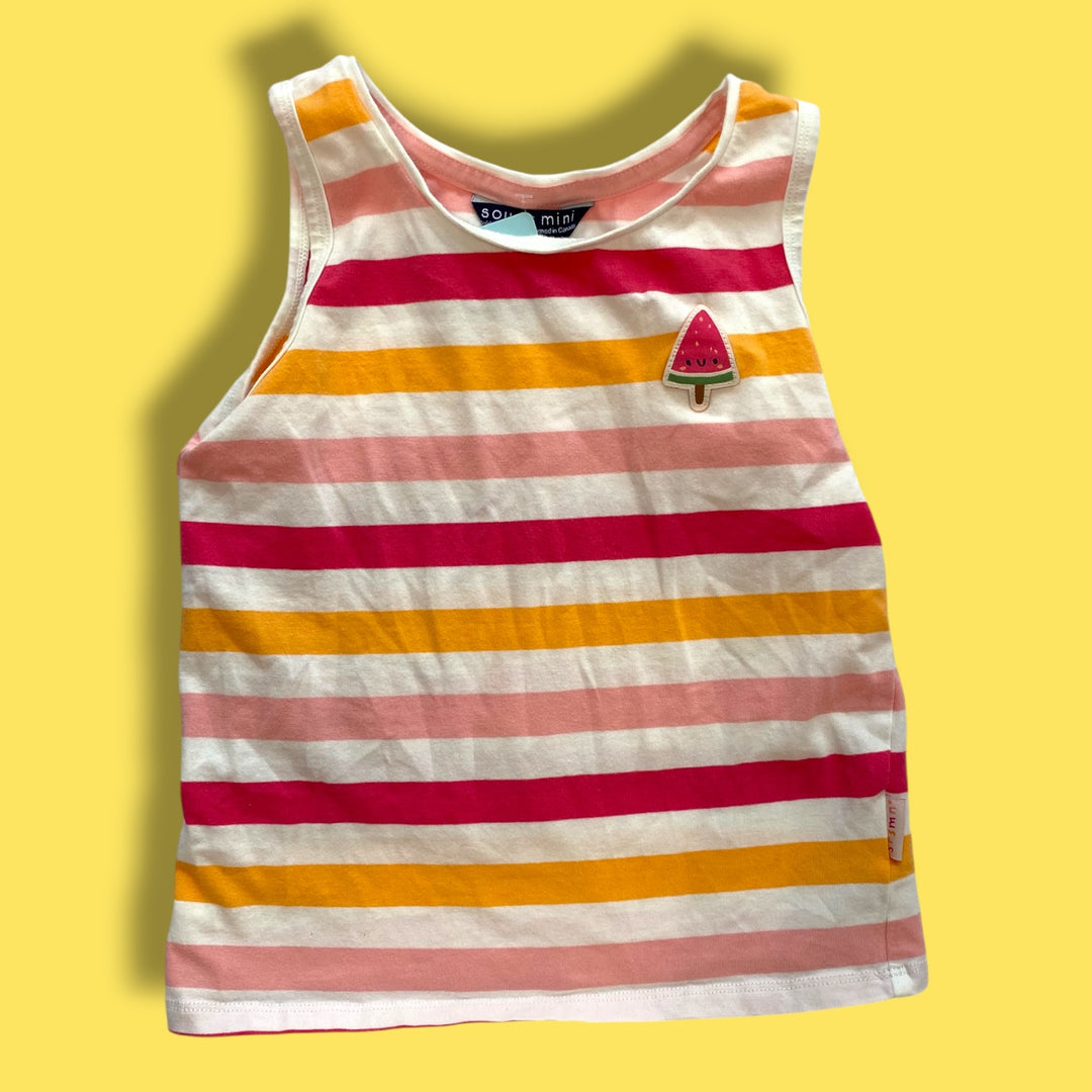pink Souris Mini tank top, 4Y