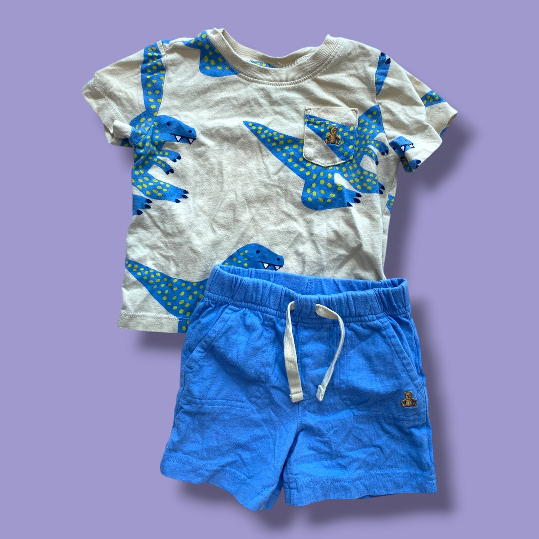 blue gap 2 piece set, 12-18m