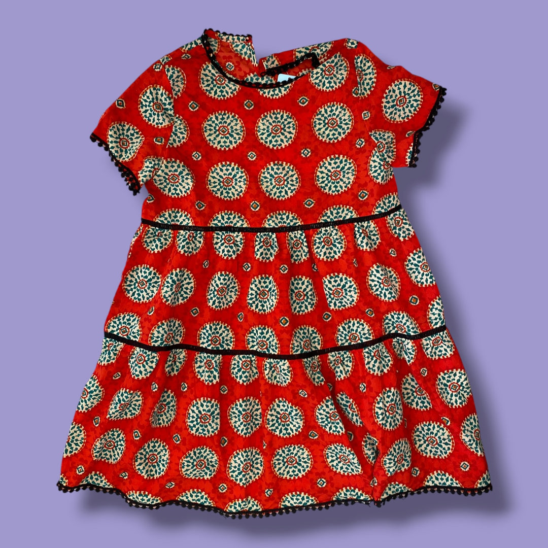 Red Unknown Dress, 8Y