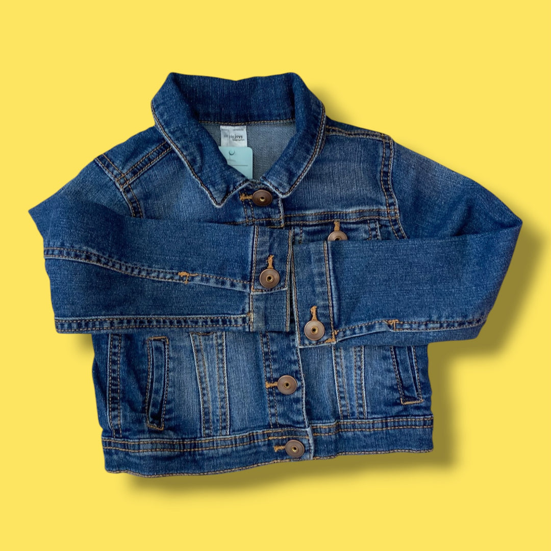 Blue Simple Joys Denim Jacket, 3Y