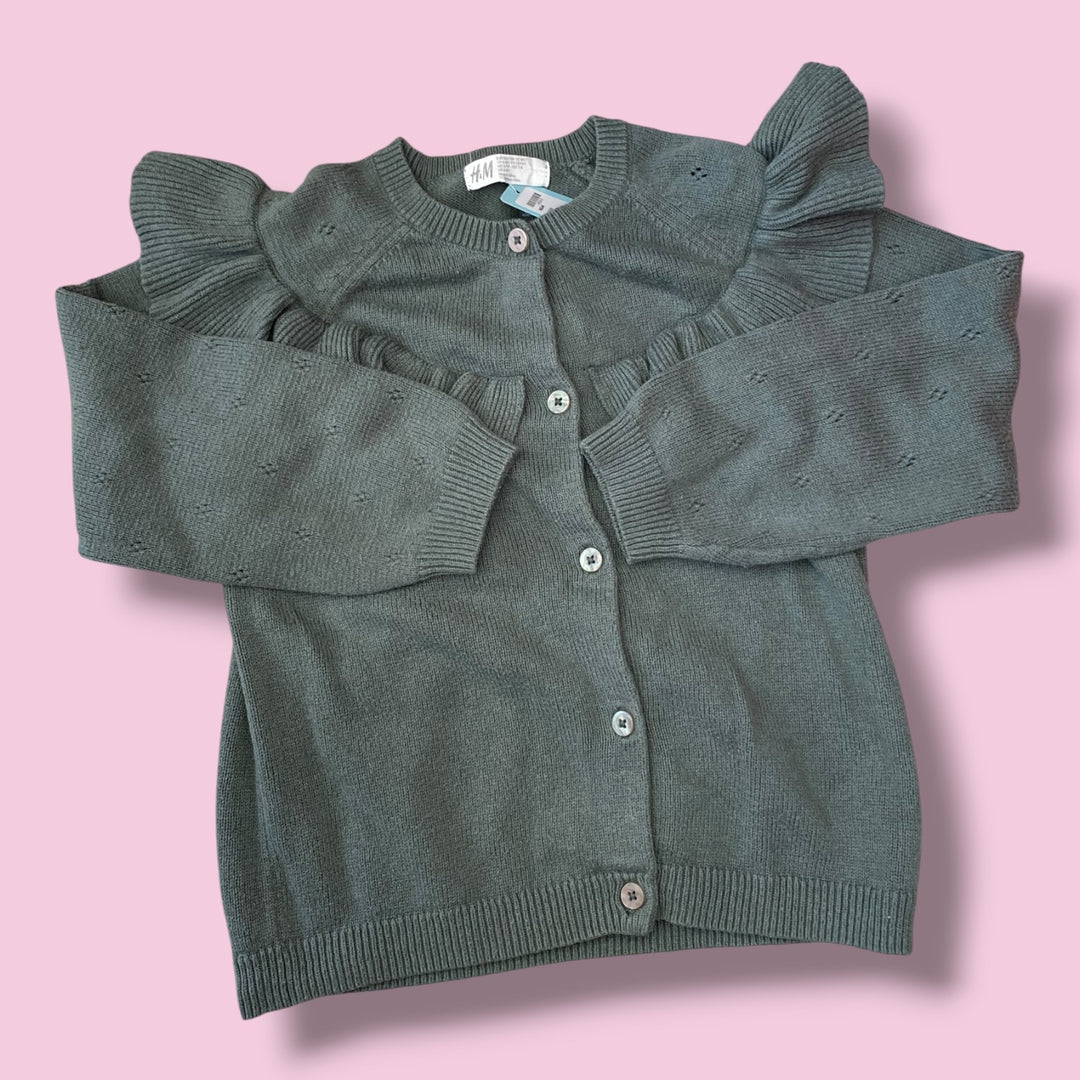 Green H&amp;M Cardigan, 6Y