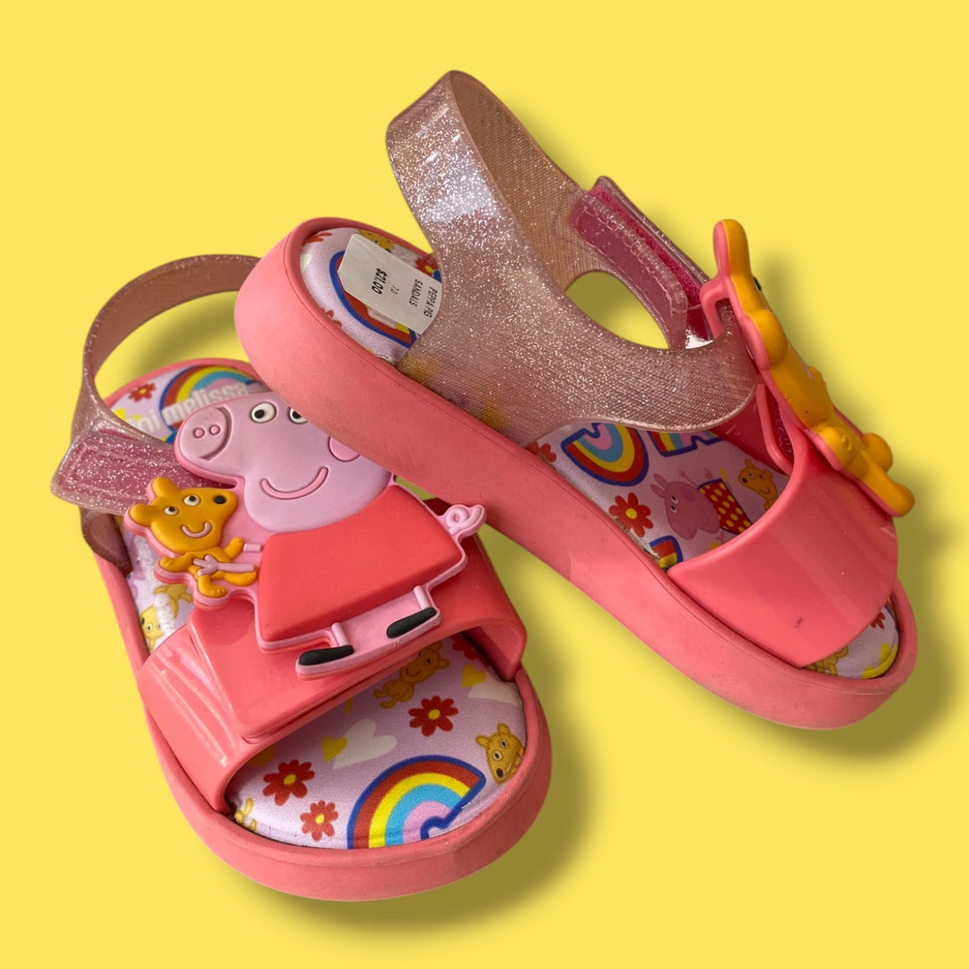 Peppa Pig  Mini Melissa Sandals, 7.0
