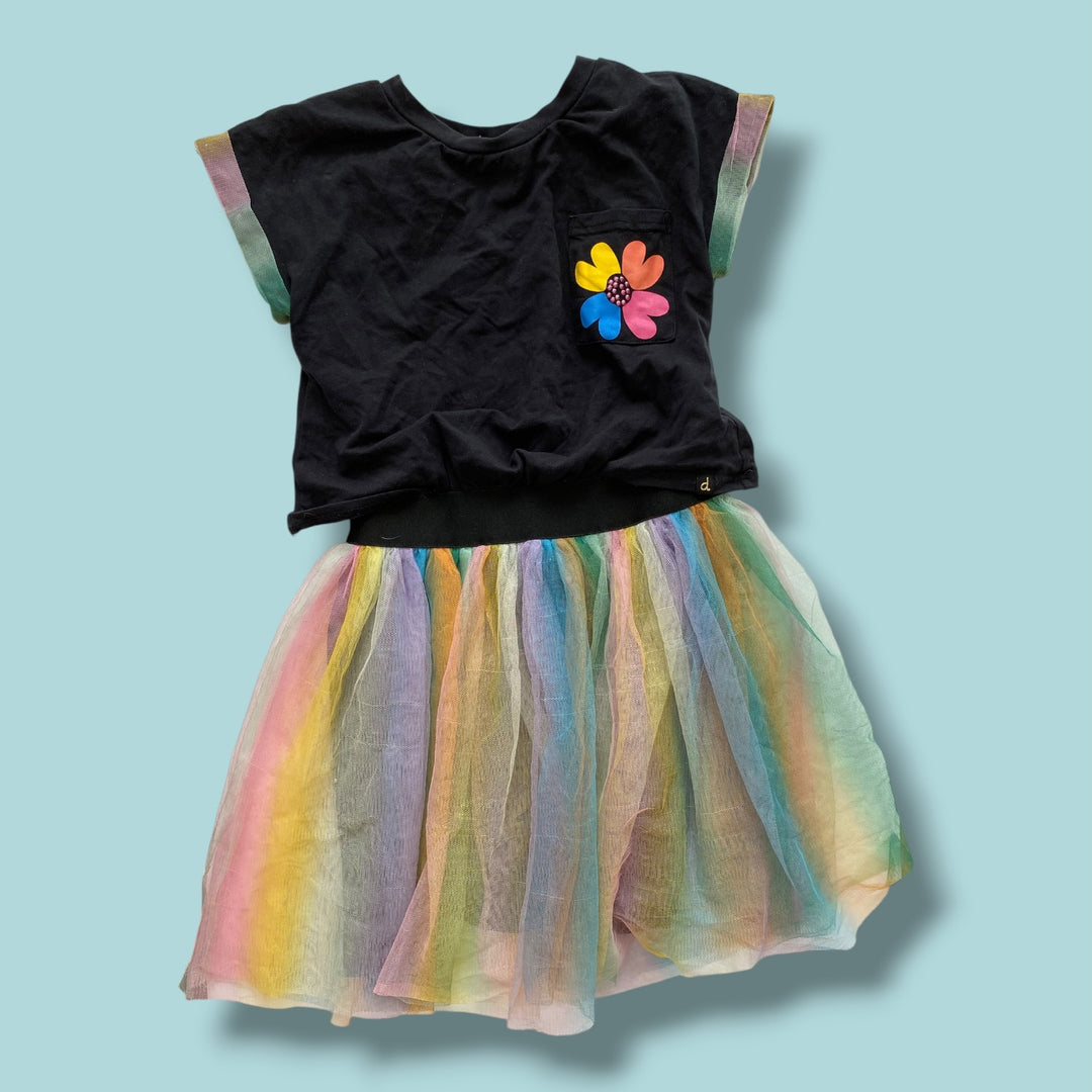Multicolour Deux Par Deux Dress, 7Y