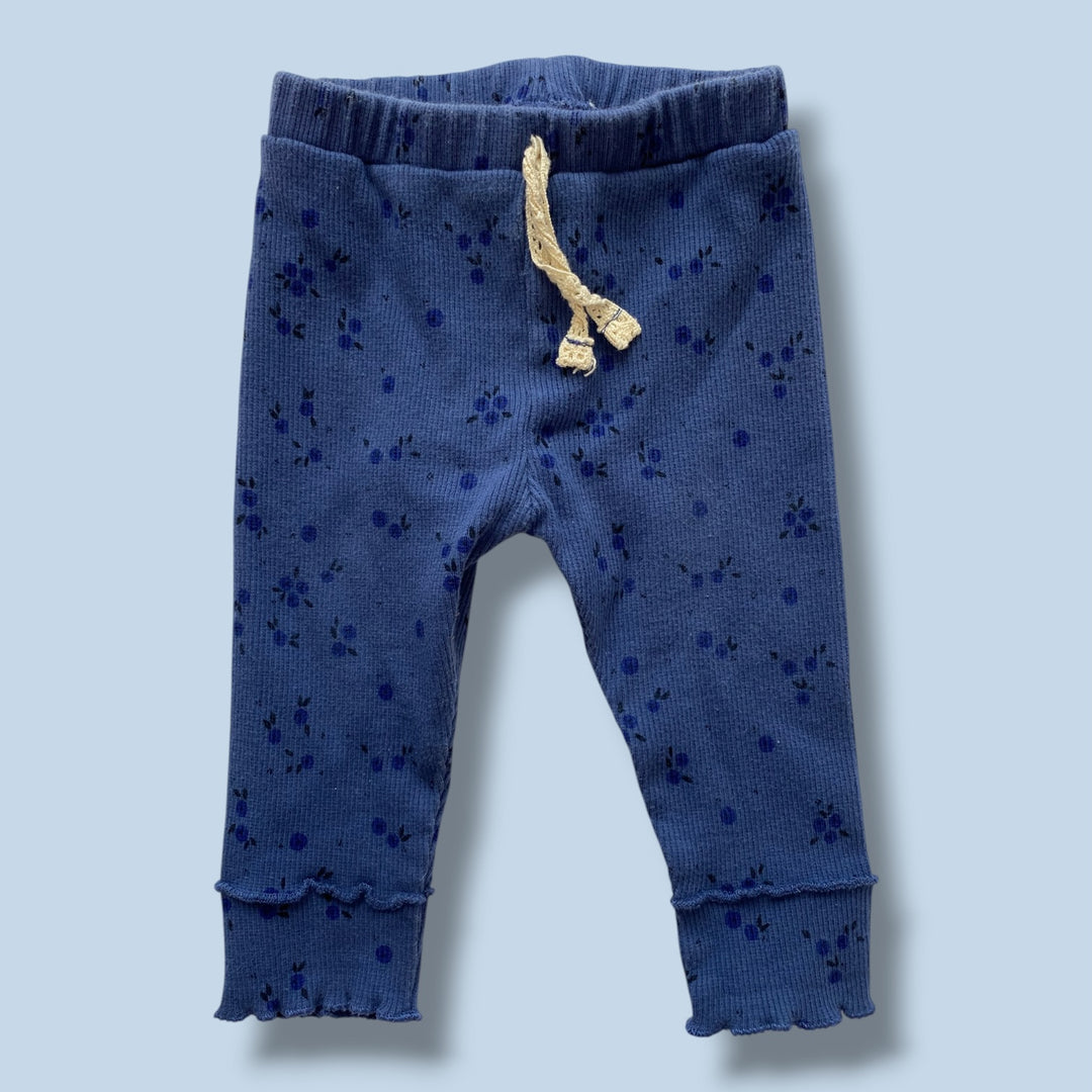 Blue Zara Legging, 6-9m