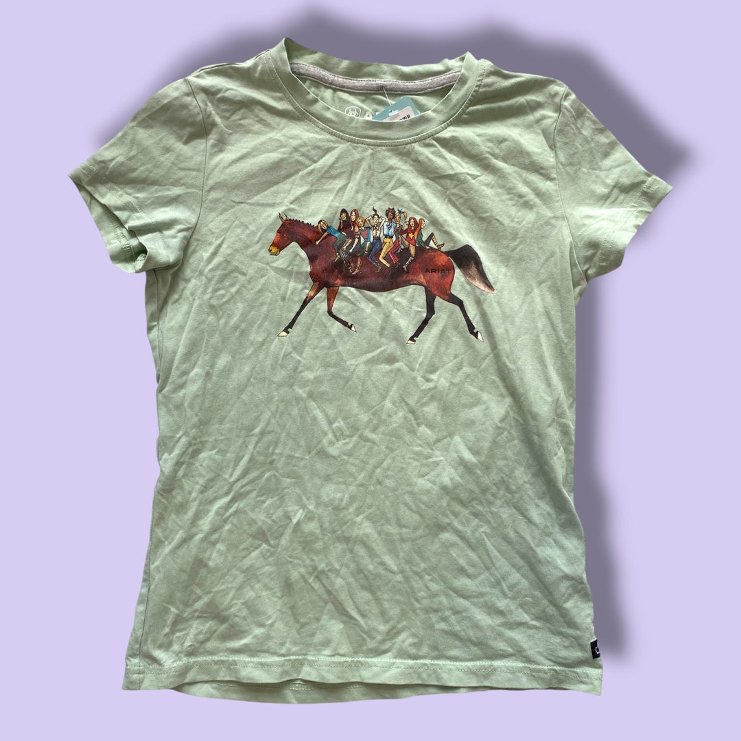 Green Ariat Shirt, 8Y