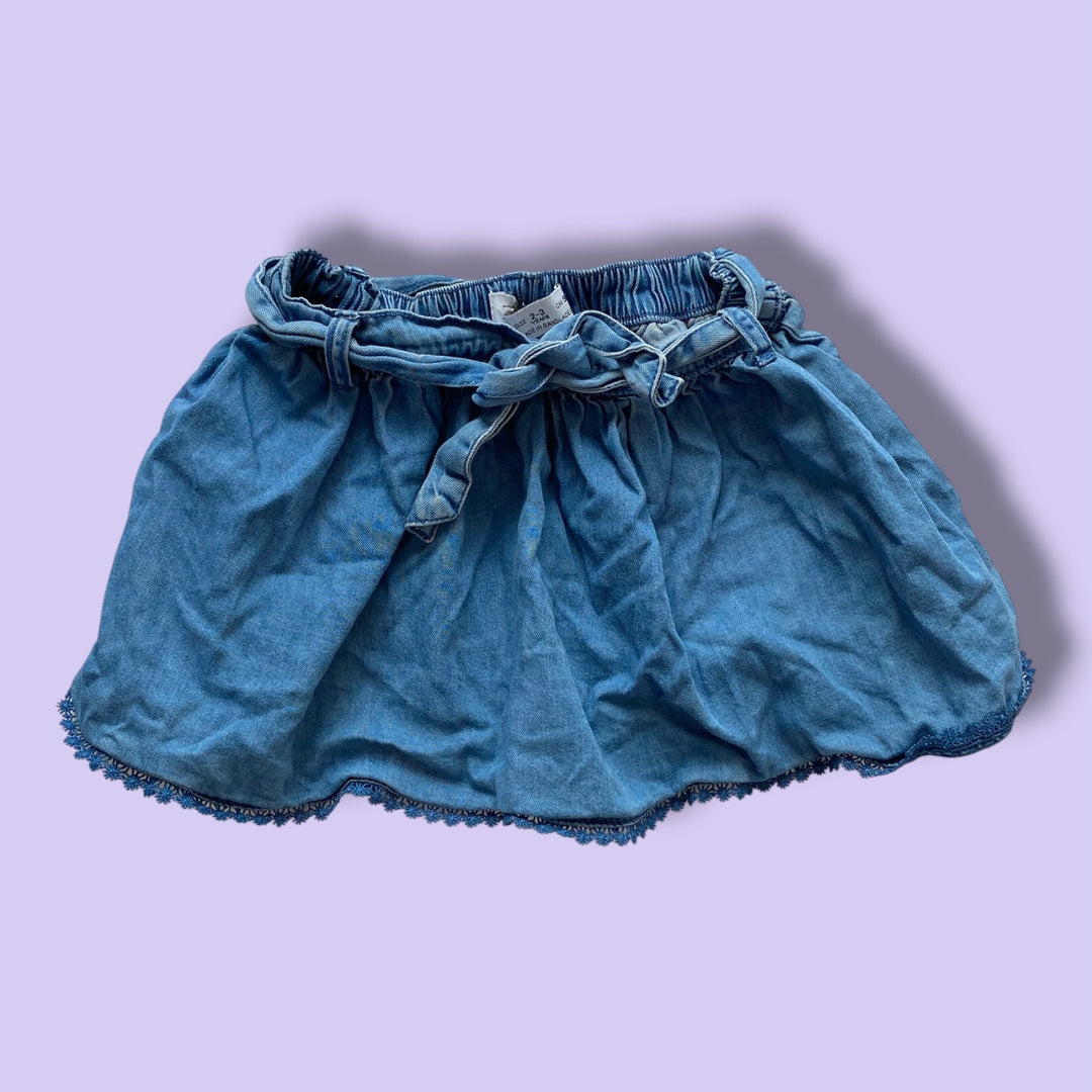 Denim Zara Skirt, 2-3Y