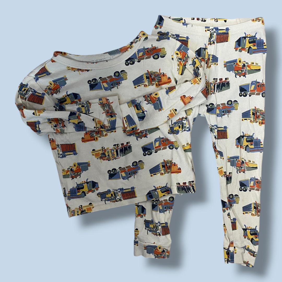 beige Gap truck pjs, 3Y