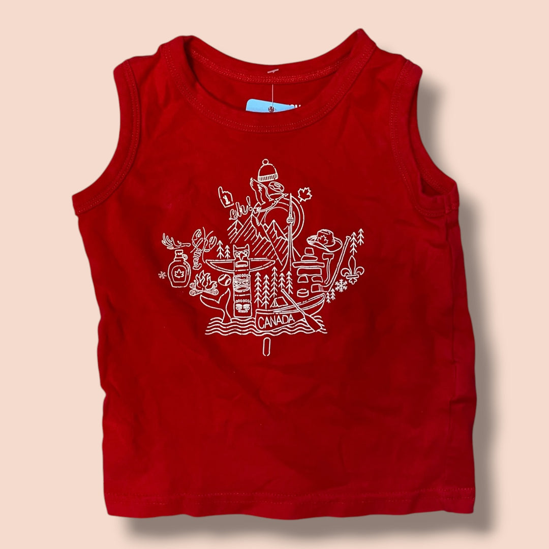 red Joe Fresh canada day tank, 2Y