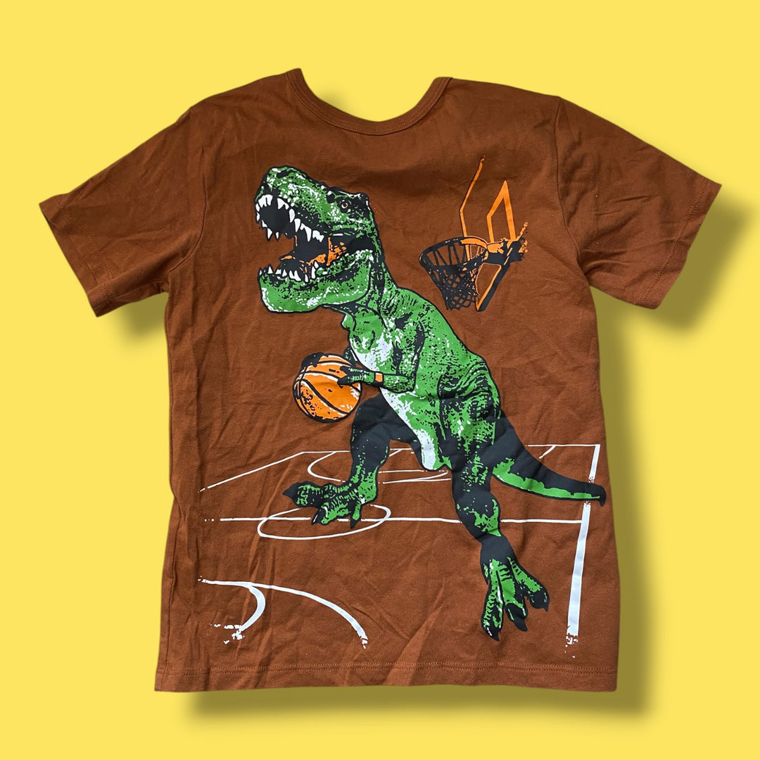 Brown The Childrens Place t-shirt, 7-8Y