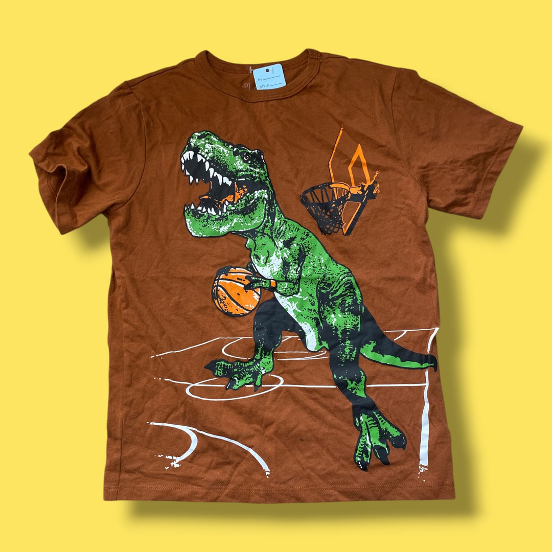 Brown The Childrens Place t-shirt, 7-8Y