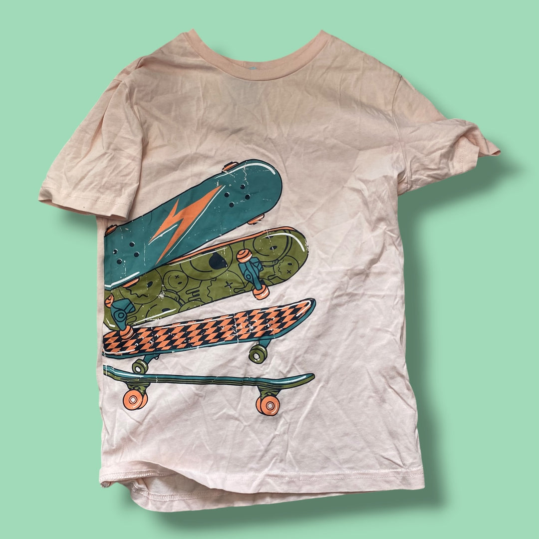 pink George t-shirt, 7/8y