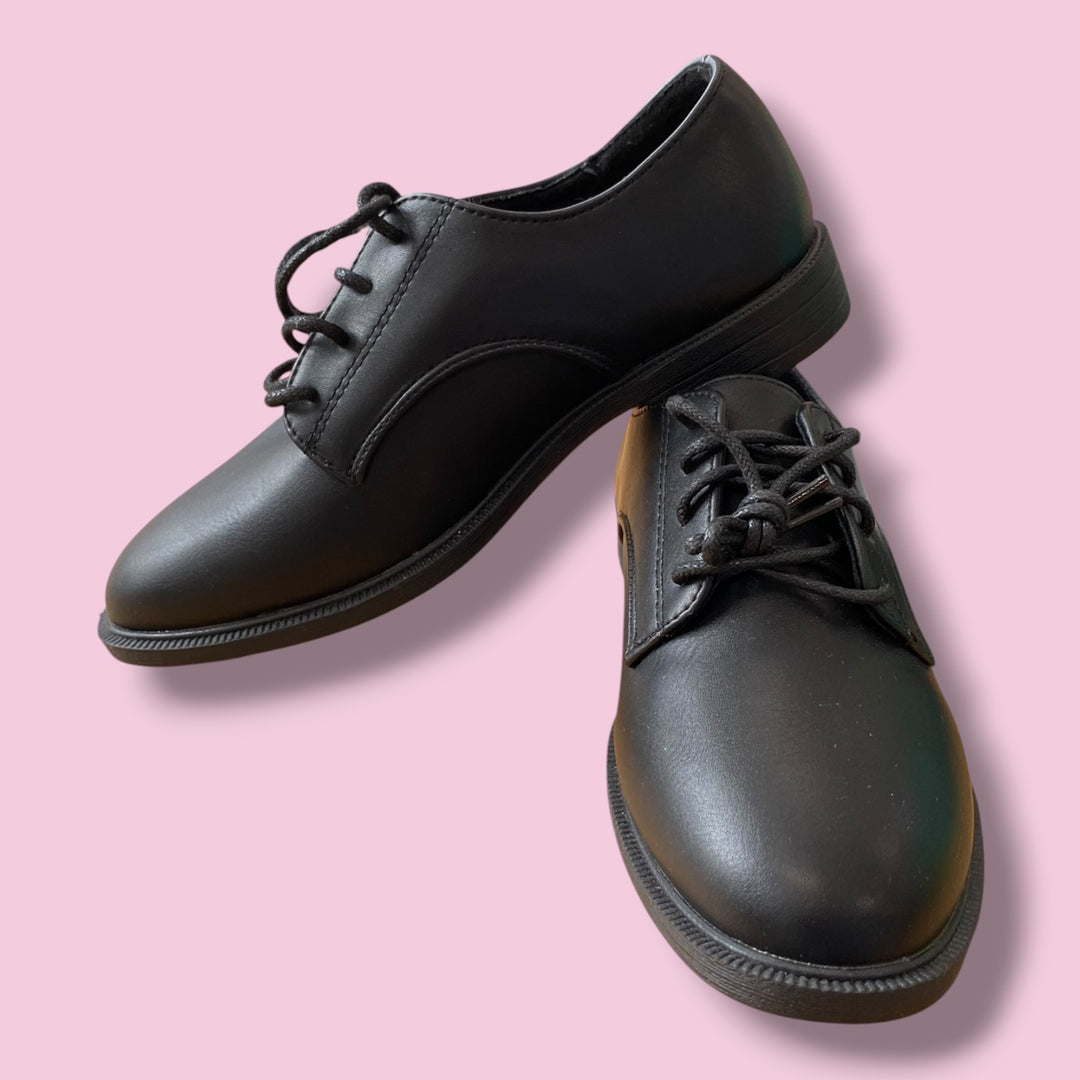 black Bebo dress shoes tie up, 1.0