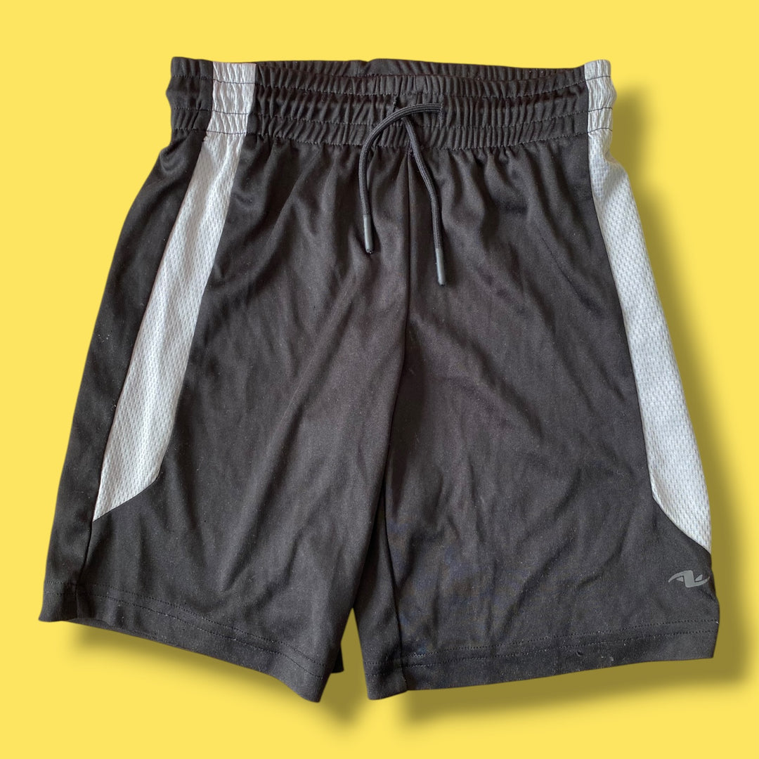 Black athletic works athletic shorts, 7/8y