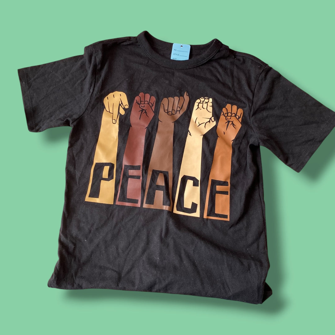 black The Childrens Place t-shirt, 7/8y
