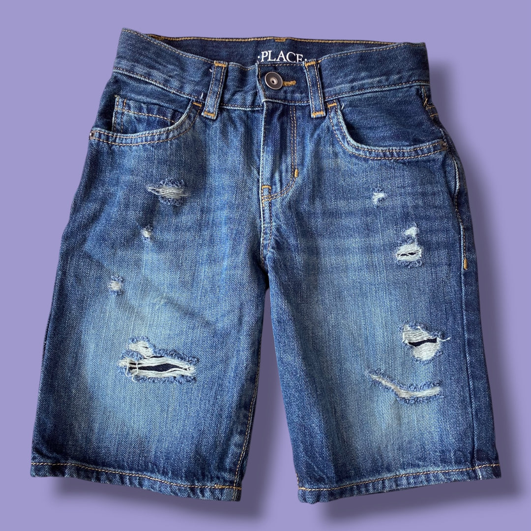blue The Childrens Place denim shorts, 6Y