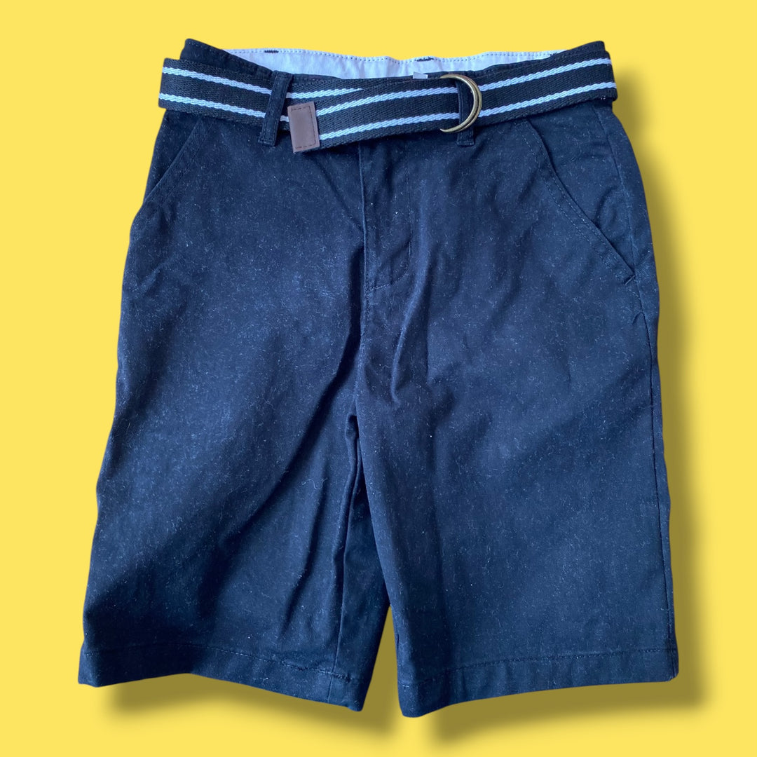 Black Gymboree belted shorts, 7Y
