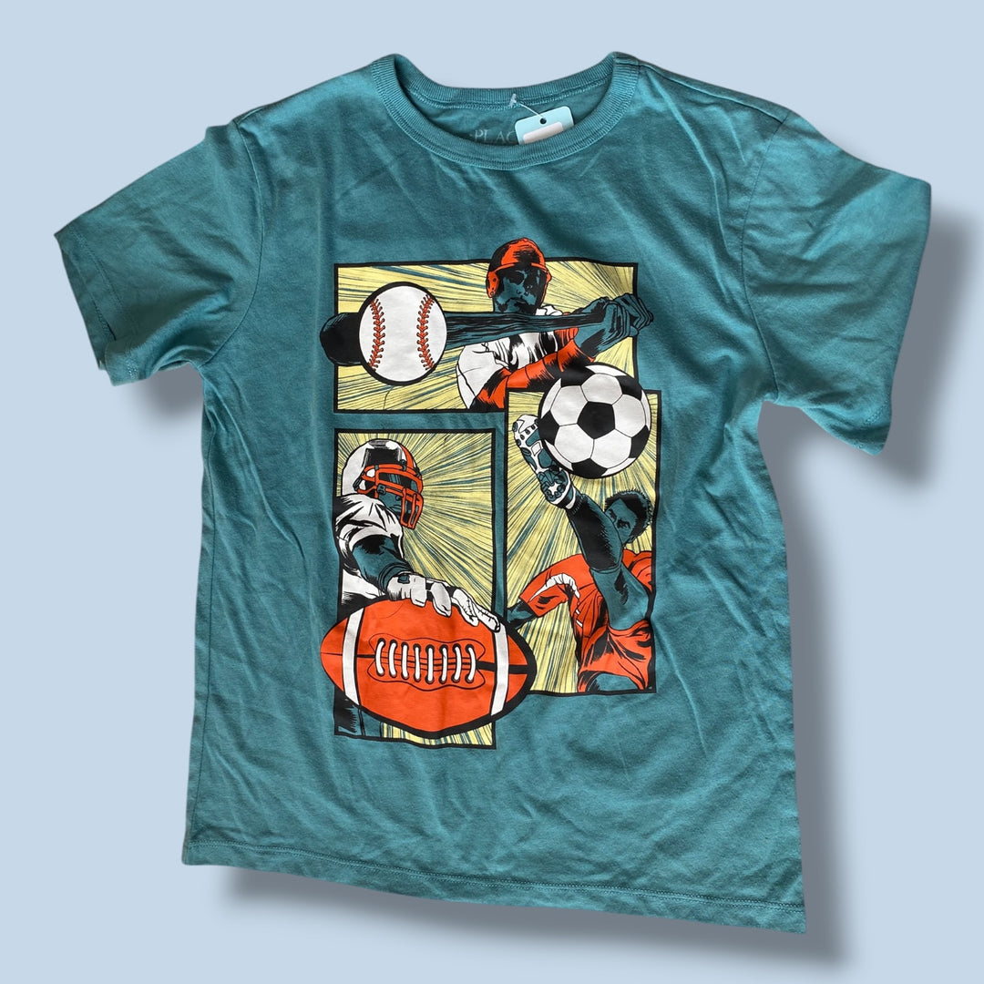 blue The Childrens Place t-shirt, 7-8Y