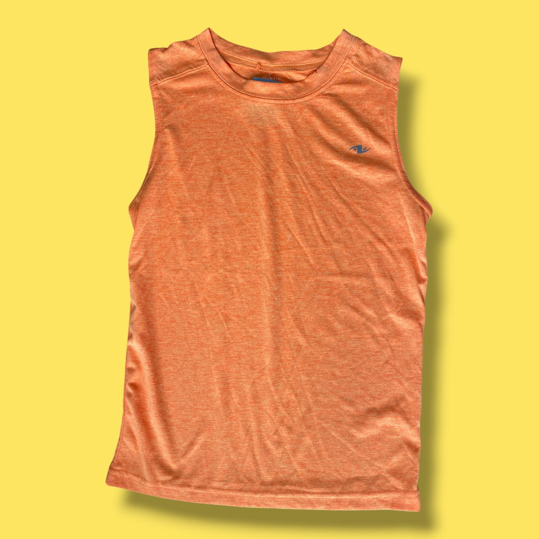 orange Athletic Works tank, 7-8Y