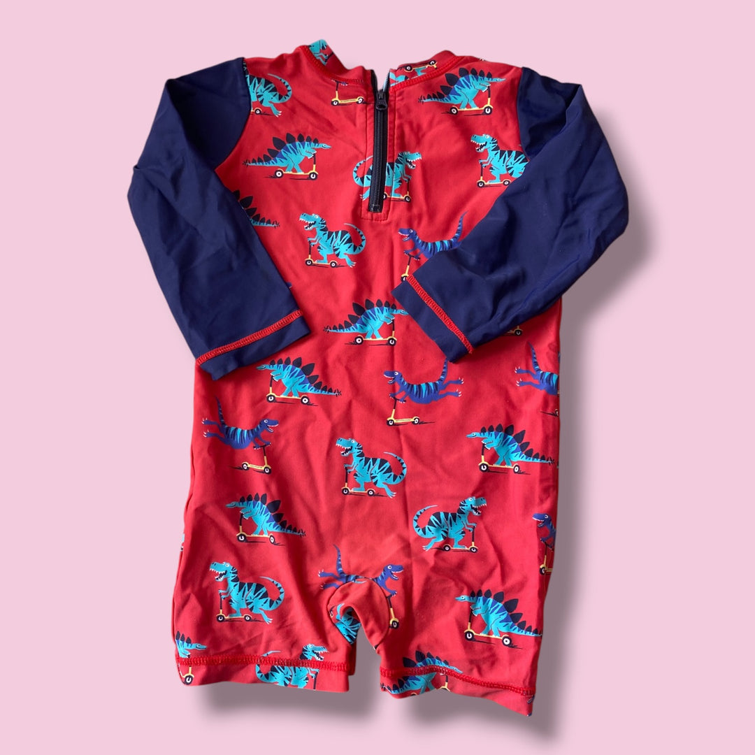 red Hatley dino swim, 18-24m