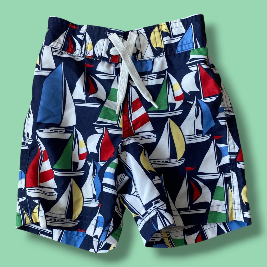 blue janie&amp;jack swim trunks, 6-12m