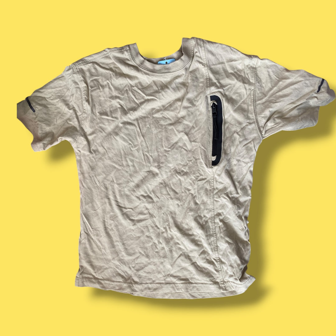 tan Athletic Works t-shirt, 6Y