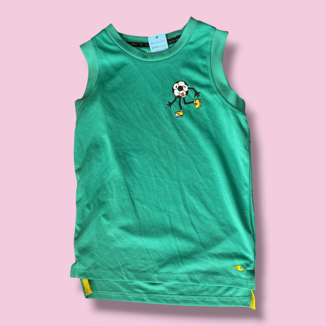Green Athletic Works tank, 7-8Y