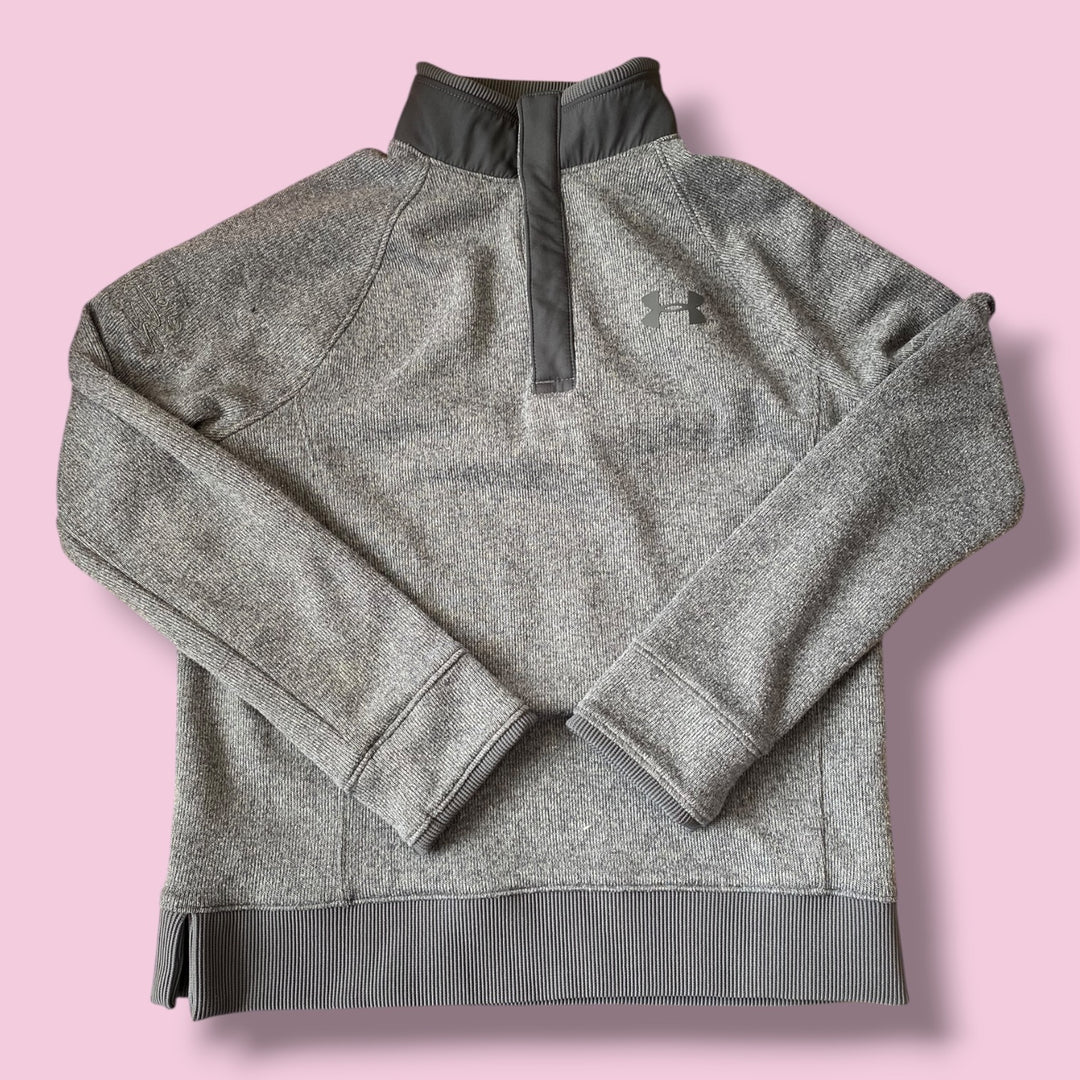 grey under armor pullover, 6/7y